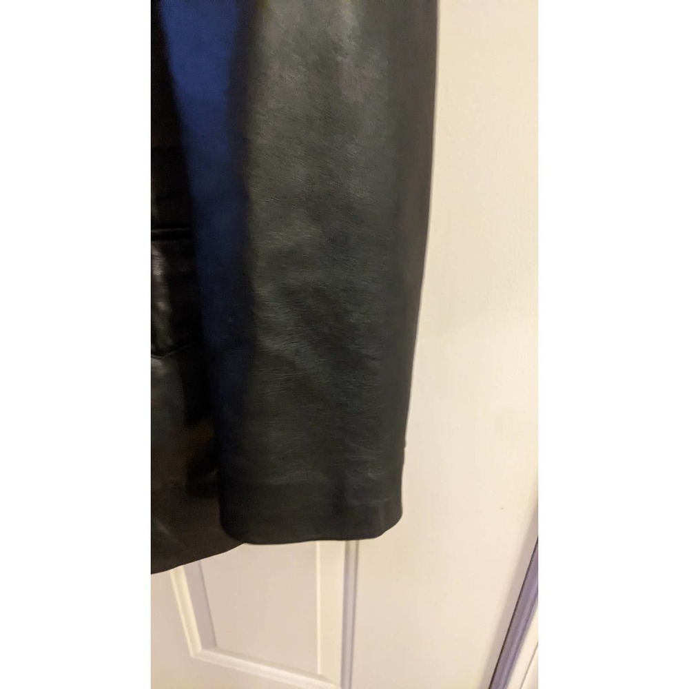 Excelled Leather Black Leather Jacket, 46 Tall Vintage - Picture 4 of 15